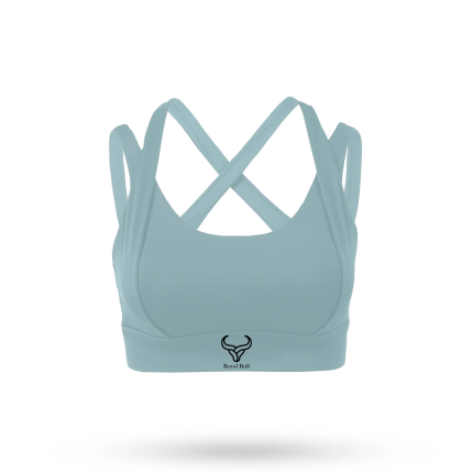 womens light teal sports bra