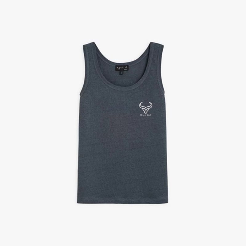 grey racerback gym tank top unisex