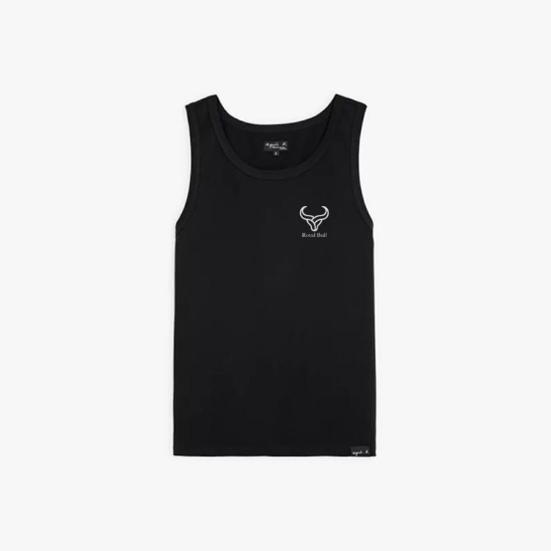 black gym tank top women