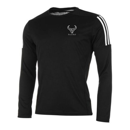 Royal Bull black long sleeve t-shirt white arm stripes