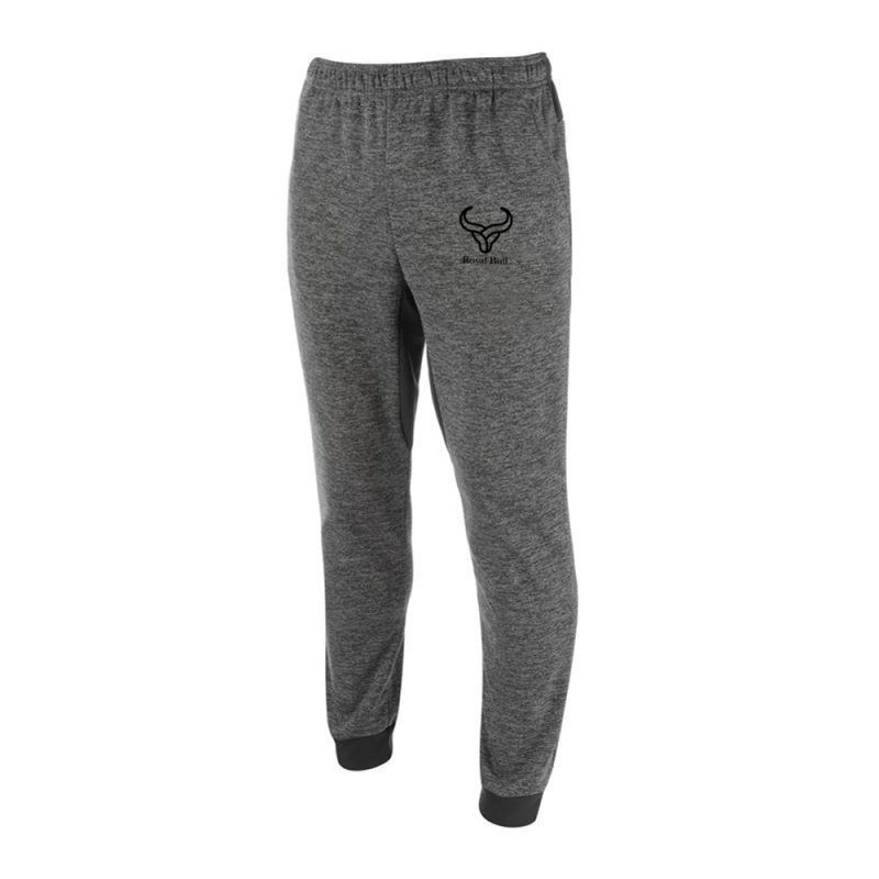 royal bull grey gym trousers black ankle cuffs