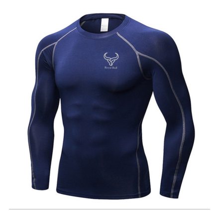 Royal Bull blue long sleeve compression shirt