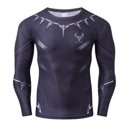 Royal Bull Black Panther compression shirt black silver