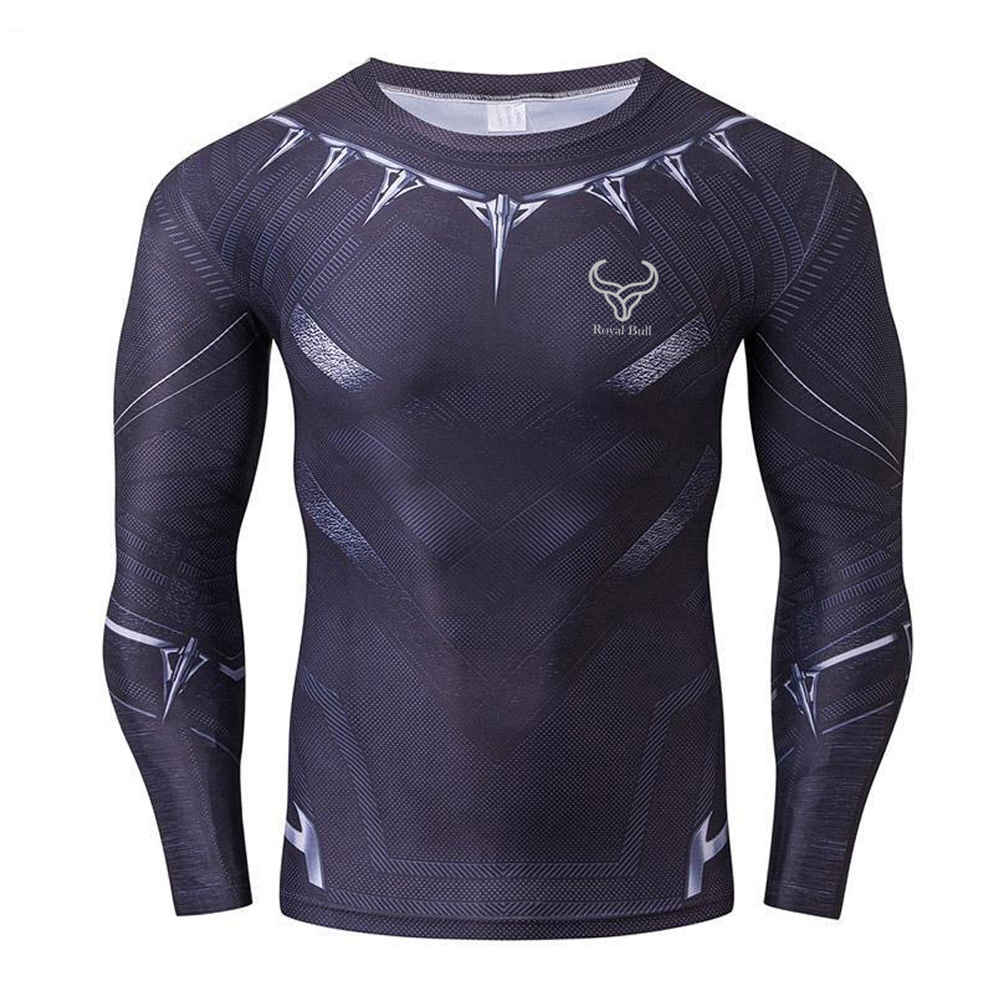 Royal Bull Black Panther compression shirt black silver Royal Bull Black Panther compression shirt black silver