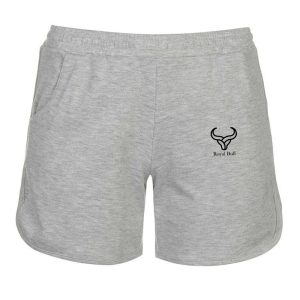 men grey gym shorts
