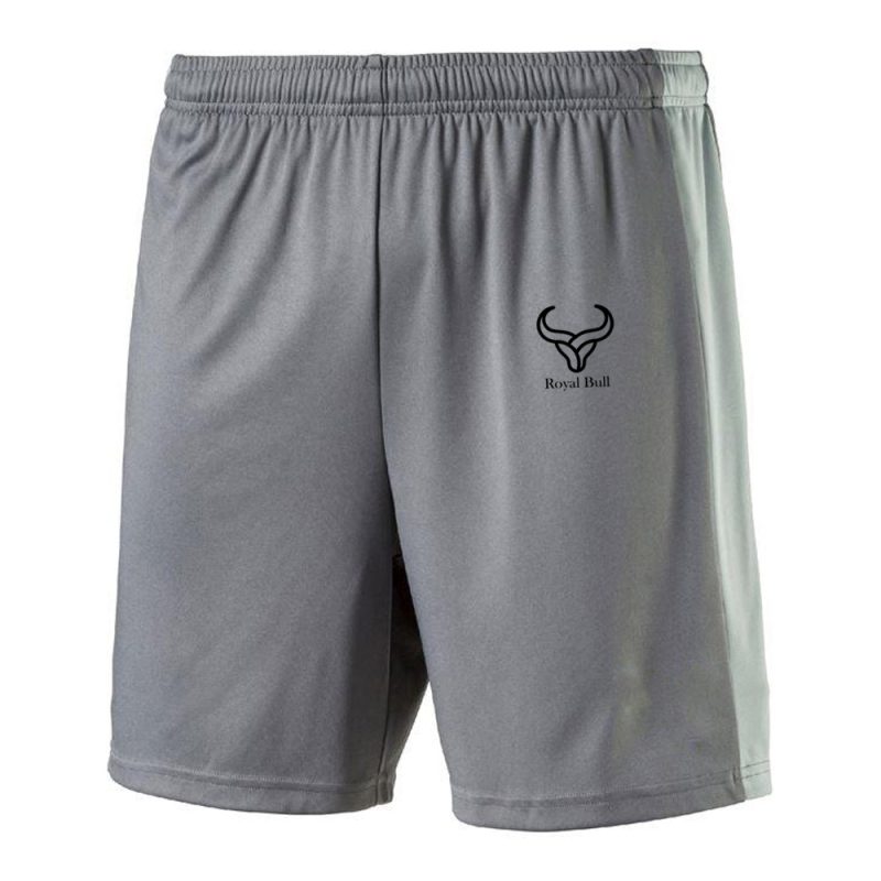 light grey gym shorts men fitness wear Royal Bull