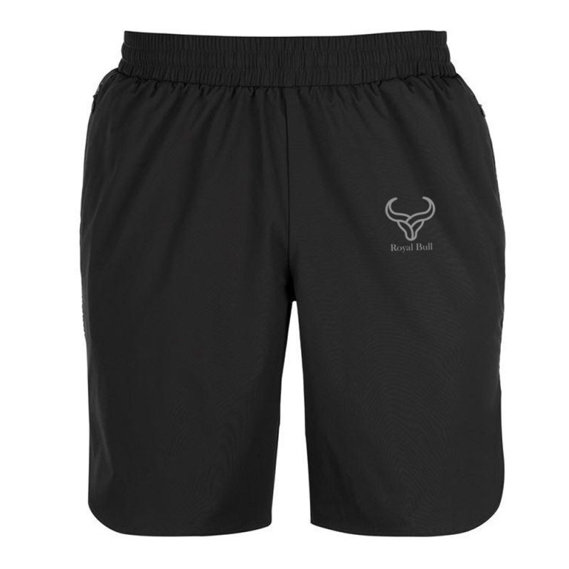 men black elastic waist training shorts