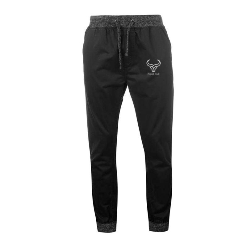 black gym joggers men