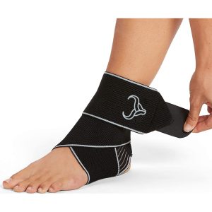 Durable black ankle support strap