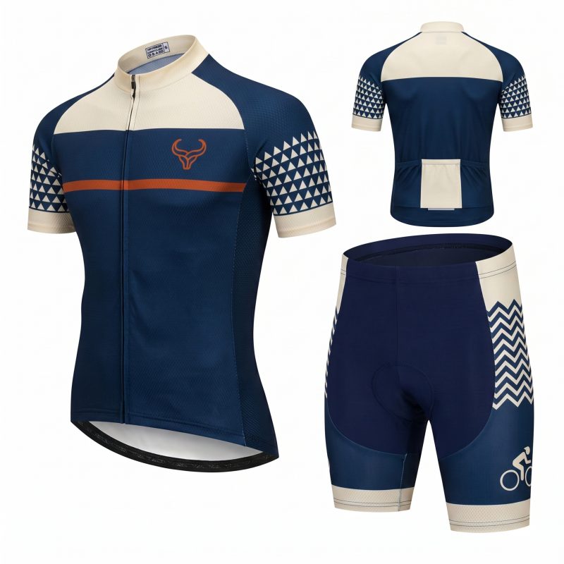 breathable cycling uniform set for long distance riding