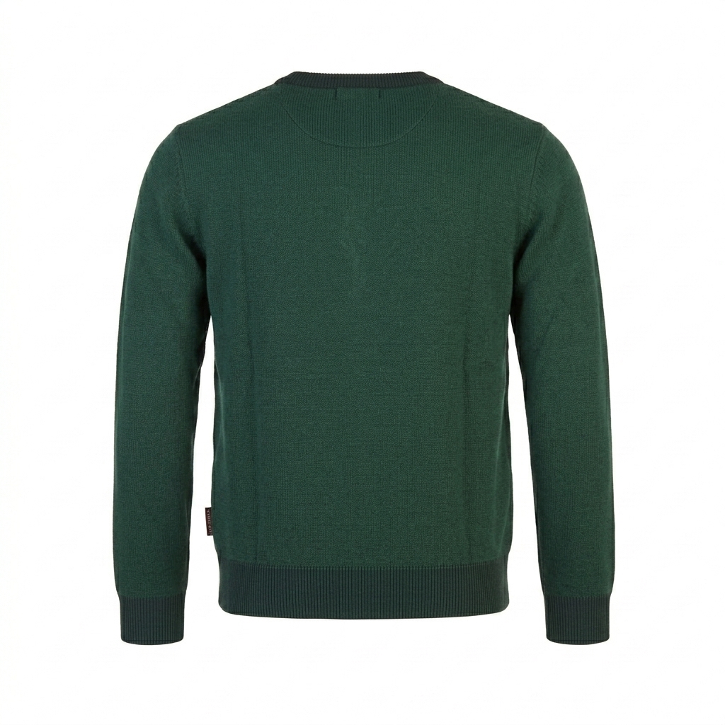 GREEN SWEARSHIRT BACK Royal Bull Green Crew Neck Sweatshirt – Classic Casual Edition
