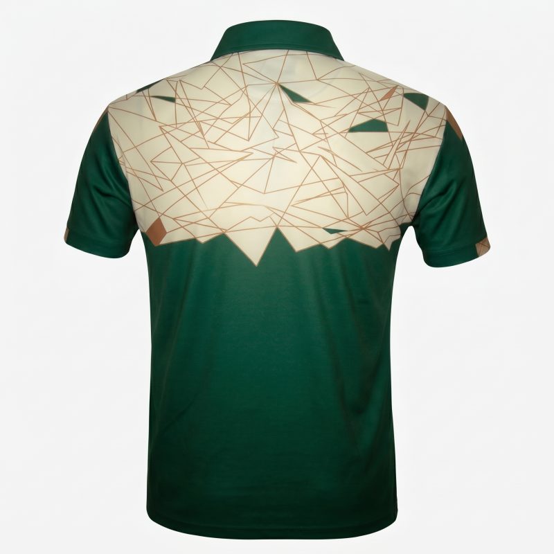 Royal Bull Custom Green Polo Jersey – Premium Geometric Sublimation Edition