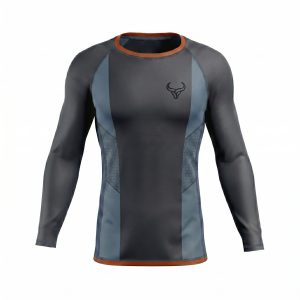 UFC BJJ Men’s Long Sleeve Rash Guard MMA grappling training wear
