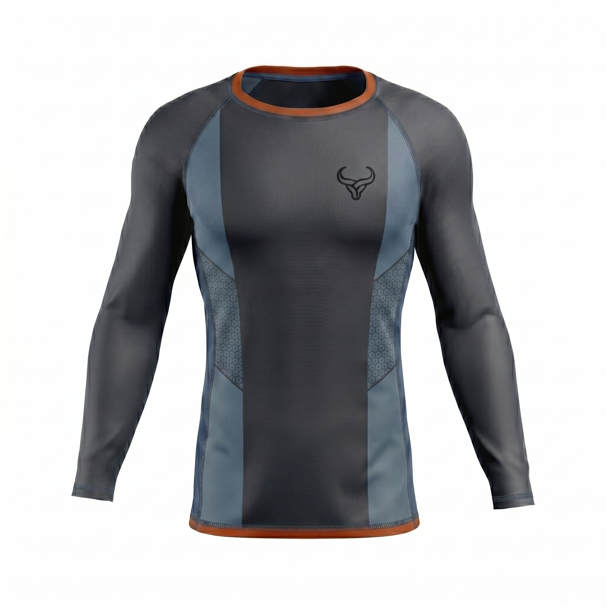 Men’s Long Sleeve Rash Guard UFC BJJ Men’s Long Sleeve Rash Guard MMA grappling training wear