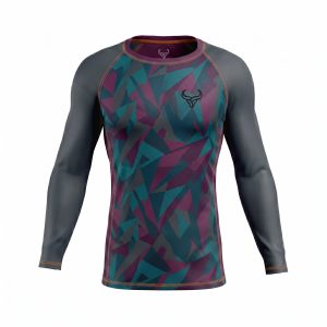 Mens Apex Custom Long Sleeve Rash Guard MMA fitness training apparel