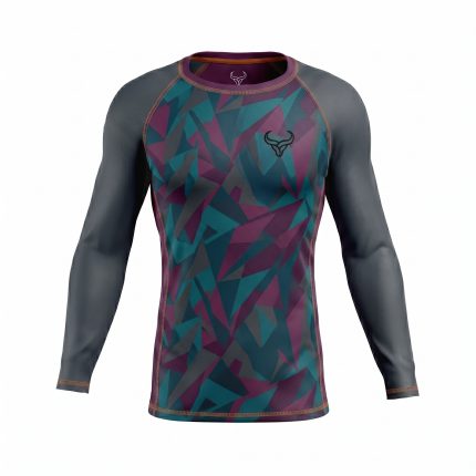 Mens Apex Custom Long Sleeve Rash Guard MMA fitness training apparel