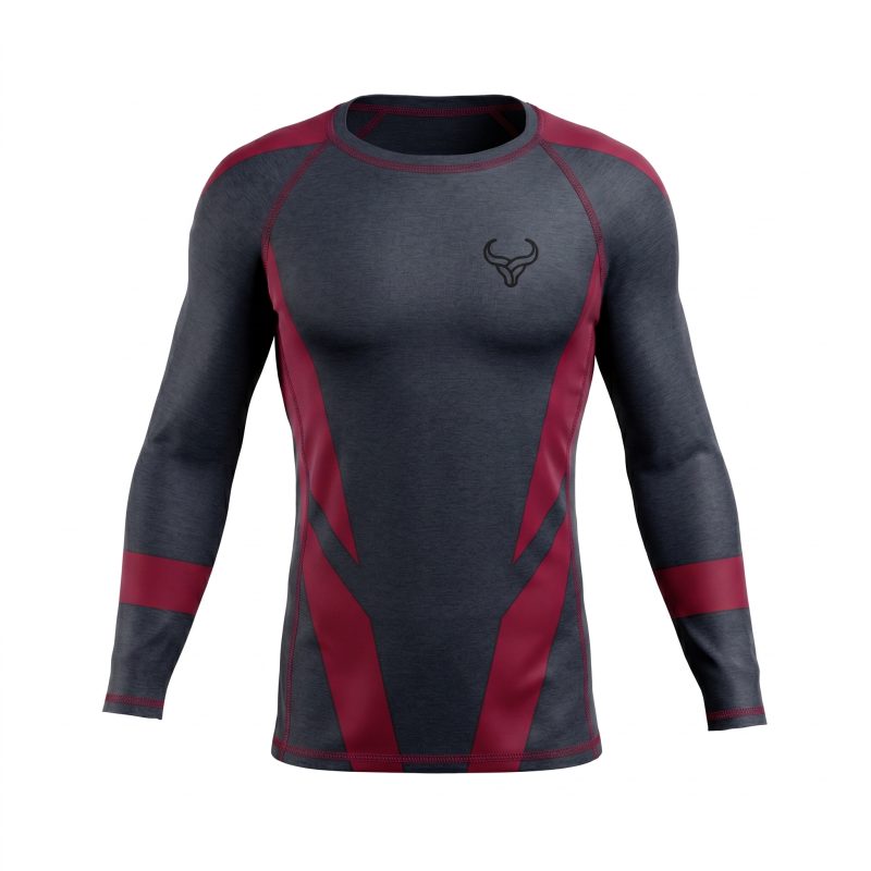 Custom X3 Long Sleeves Compression Rash Guard MMA fitness training wear
