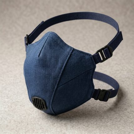 Royal Bull Denim Face Mask – Blue Carbon Filter Valve