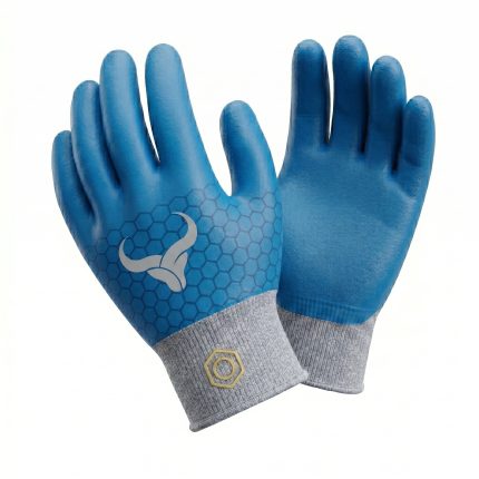 Hi vis work gloves Custom Monarch Gloves for industrial workplace protection and high visibility safety applications