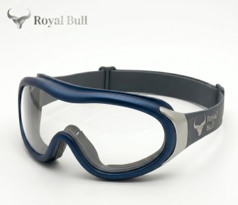 Royal Bull Safety Goggles – Blue Frame Clear Lens