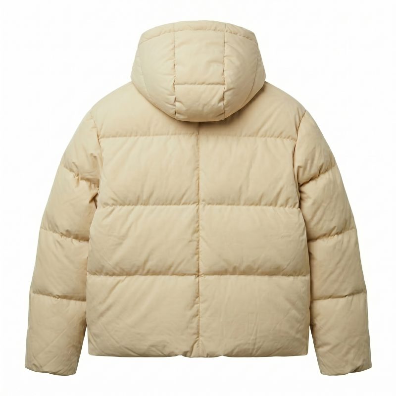 Royal Bull Block Puffer Jacket – Sand Edition | Premium Winter Outerwear