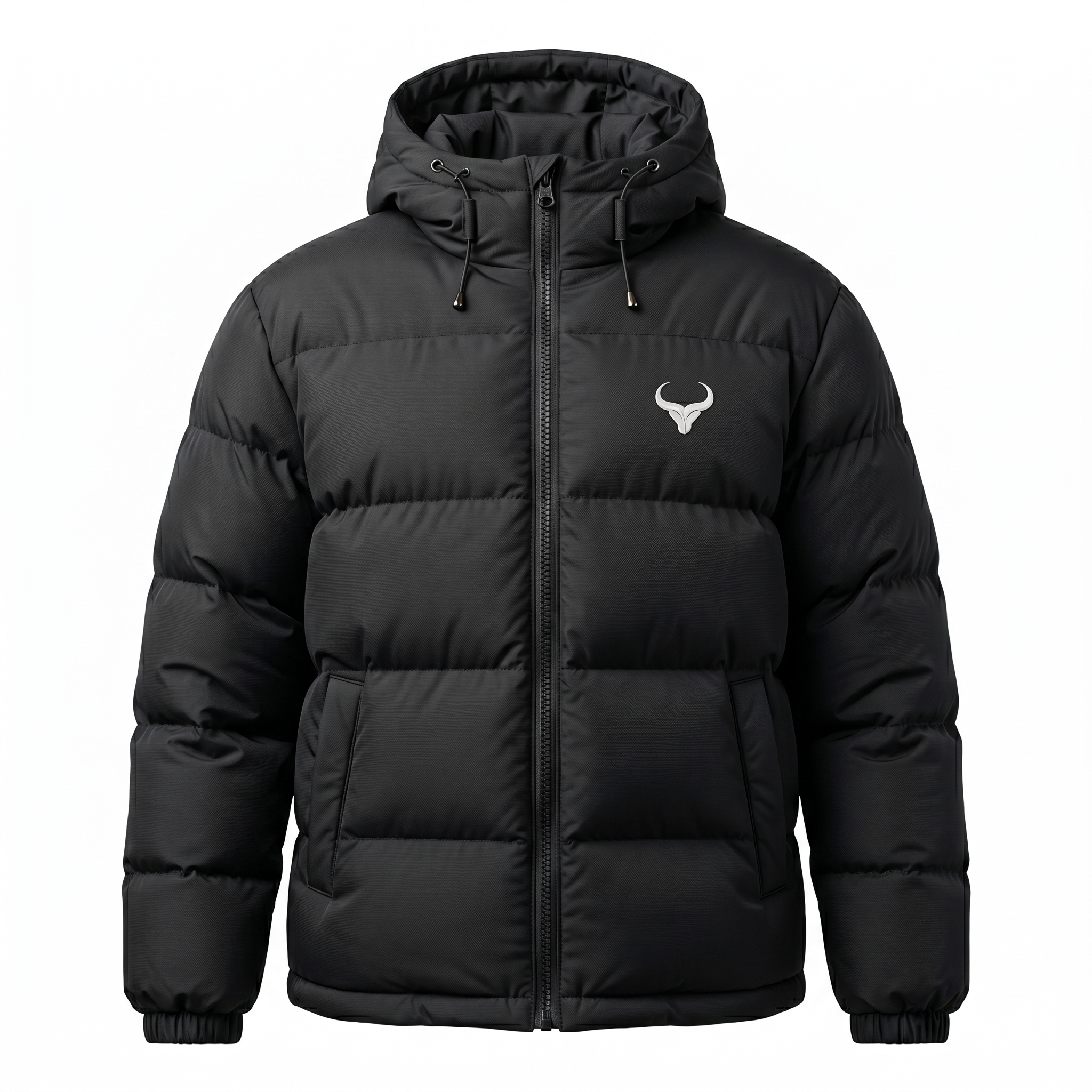 Royal Bull black hooded puffer jacket men winter wear Royal Bull Black Hooded Puffer Jacket | Men’s Winter Wear