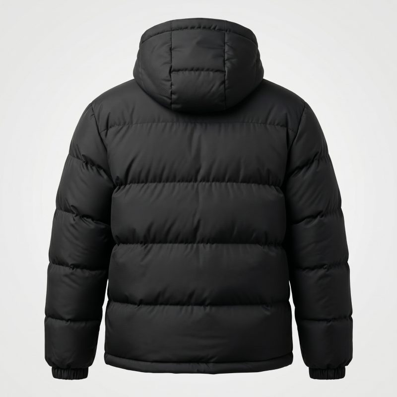 Royal Bull Black Hooded Puffer Jacket | Men’s Winter Wear