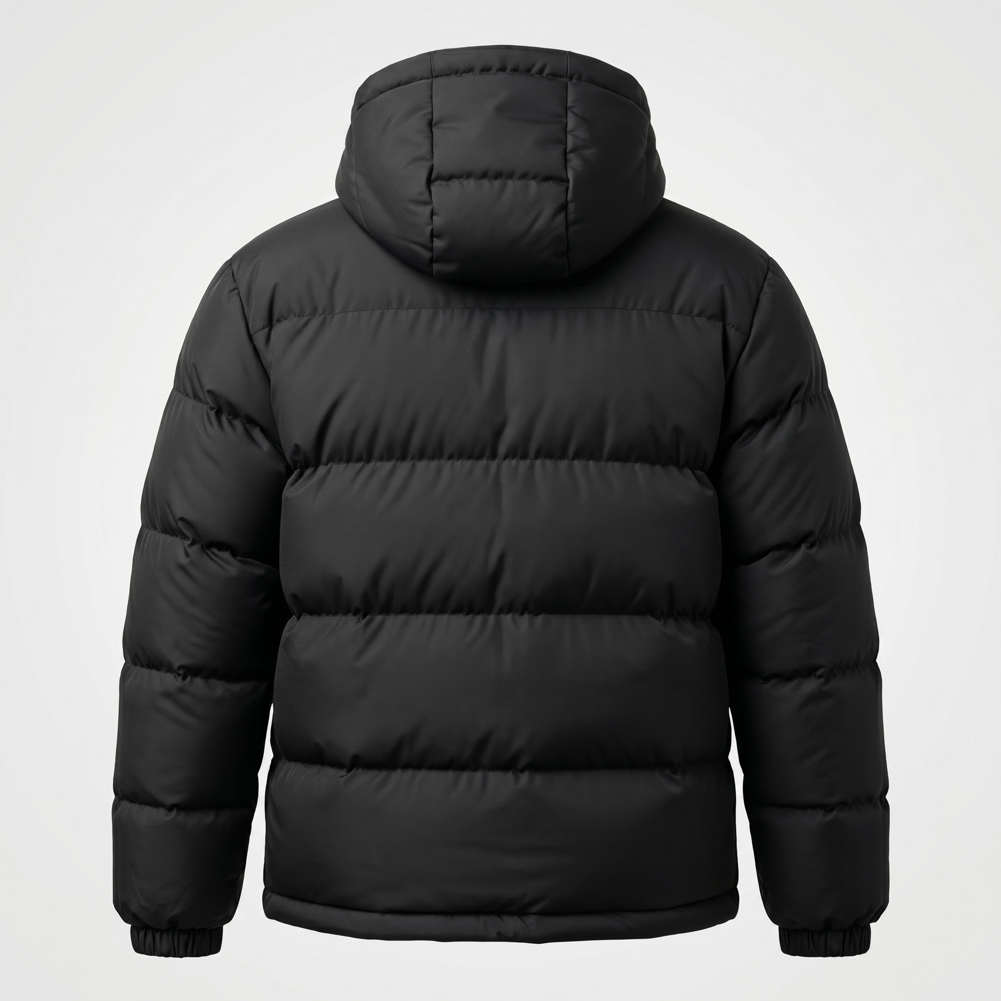 black 2 Royal Bull Black Hooded Puffer Jacket | Men’s Winter Wear