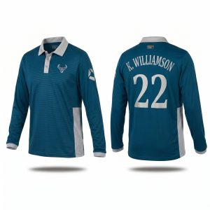 lightweight breathable long sleeve cricket jersey Royal Bull