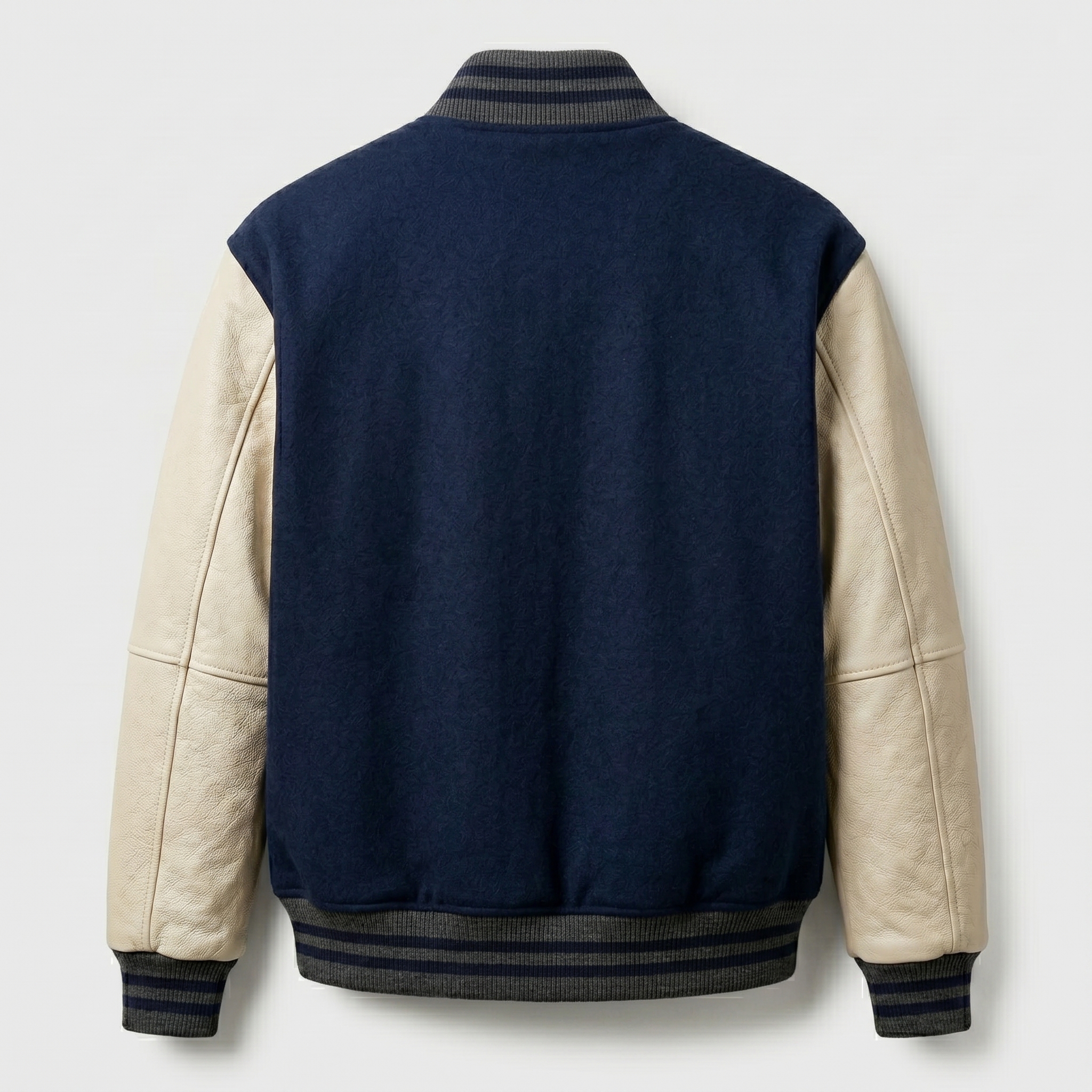 generate_backside_without_logo_2K_202605181327 Royal Bull Blue & Cream Varsity Jacket | Men’s Streetwear