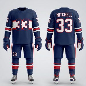 Royal Bull Navy Blue Ice Hockey Jersey
