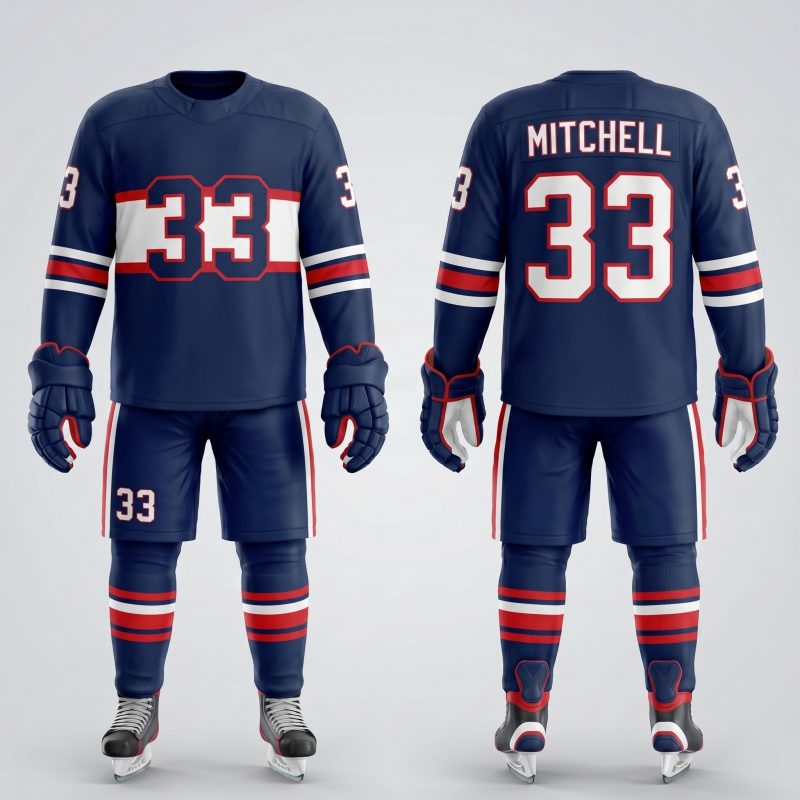 Royal Bull Navy Blue Ice Hockey Jersey