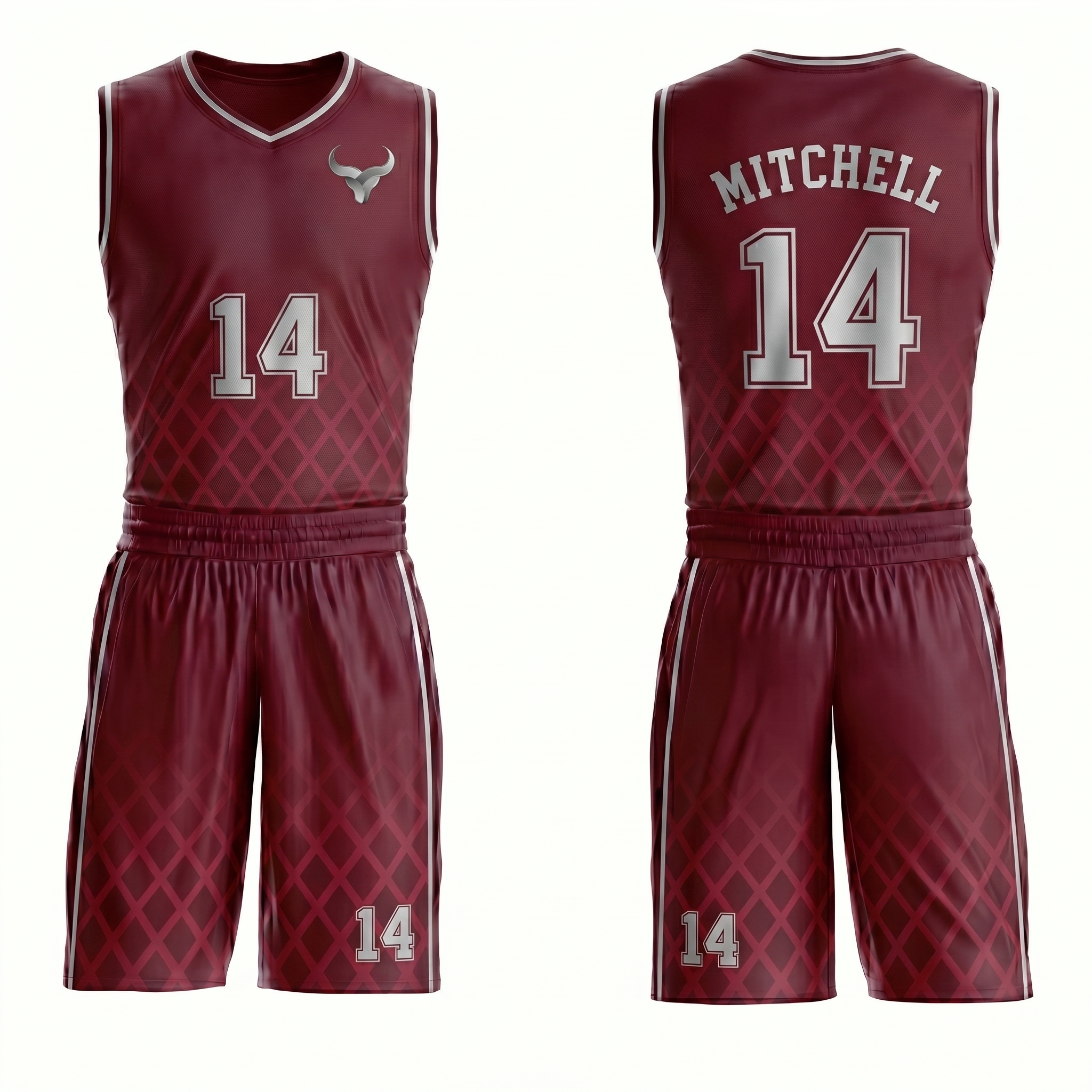 Custom Backcourt Men's Sublimated Basketball Uniform (OEM) Custom Backcourt Men's Sublimated Basketball Uniform (OEM)