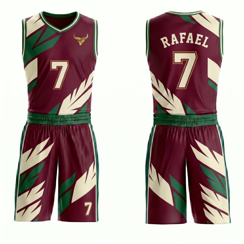Custom Barcode Men's Sublimated Basketball Uniform (OEM)