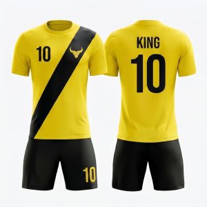 Royal Bull soccer uniform yellow black