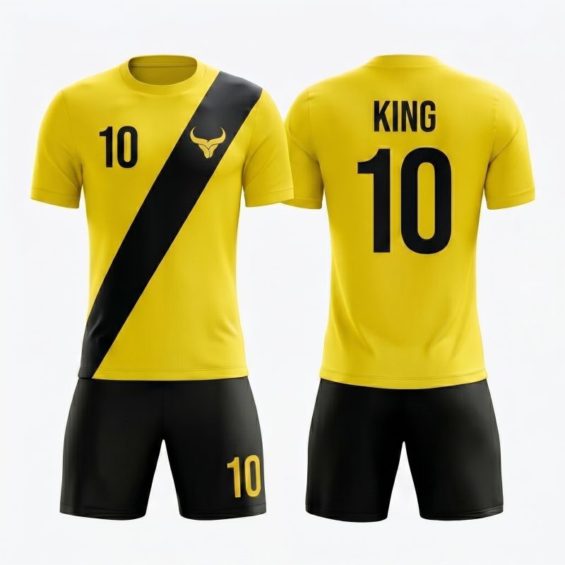 Royal Bull soccer uniform yellow black