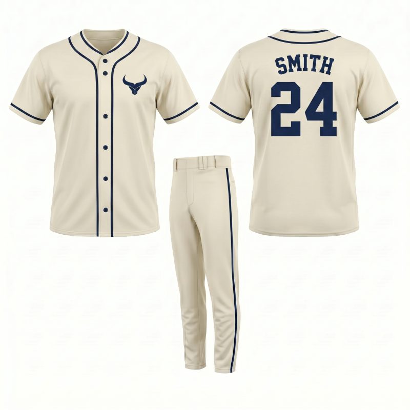 White Baseball Uniform