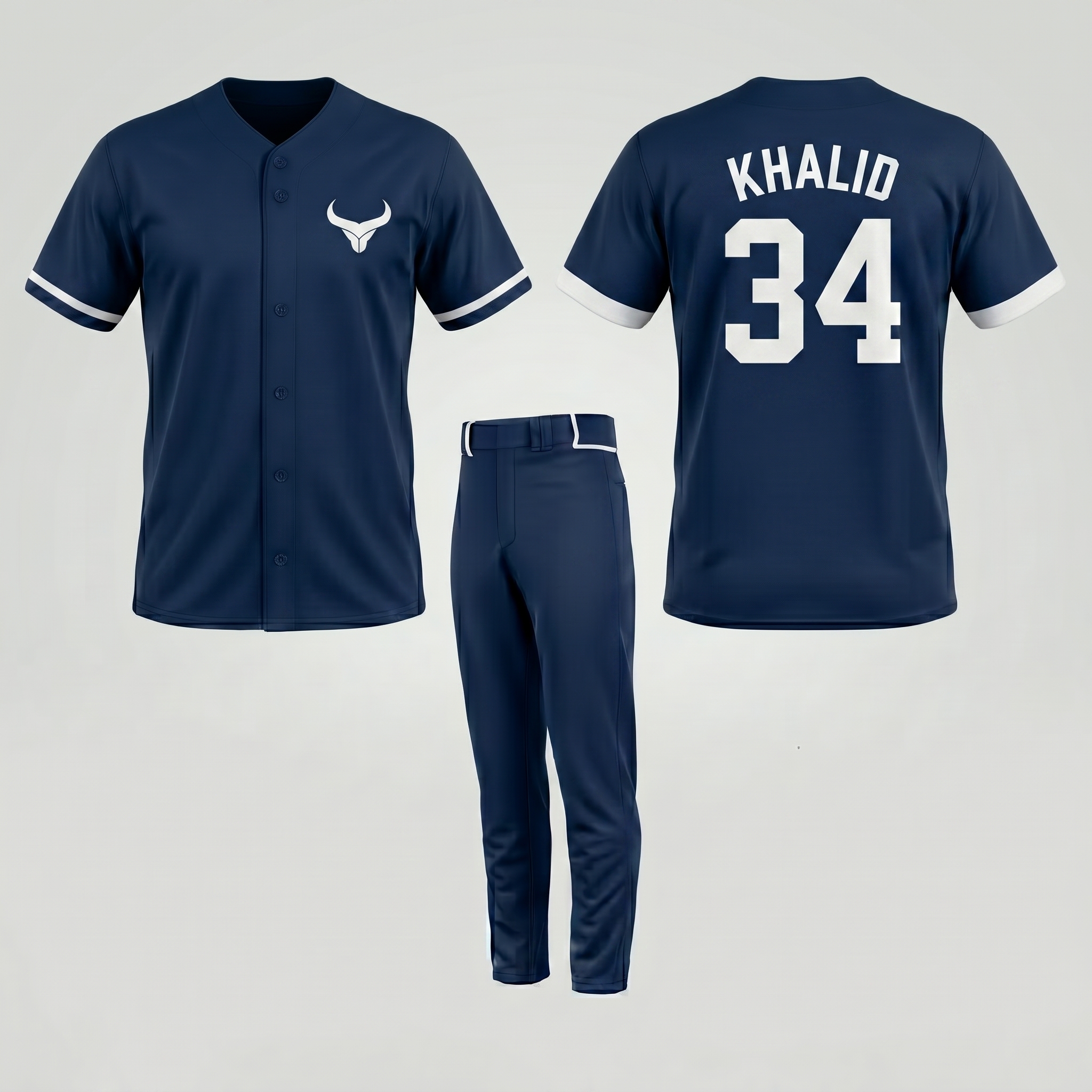 Custom Full Button Baseball Uniform (OEM) Custom Full Button Baseball Uniform (OEM)