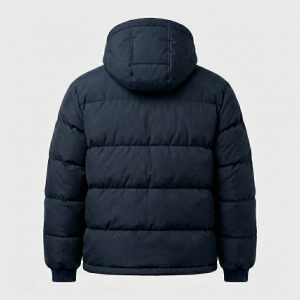 Royal Bull Whistler Blue Puffer Jacket | Textured Winter Coat