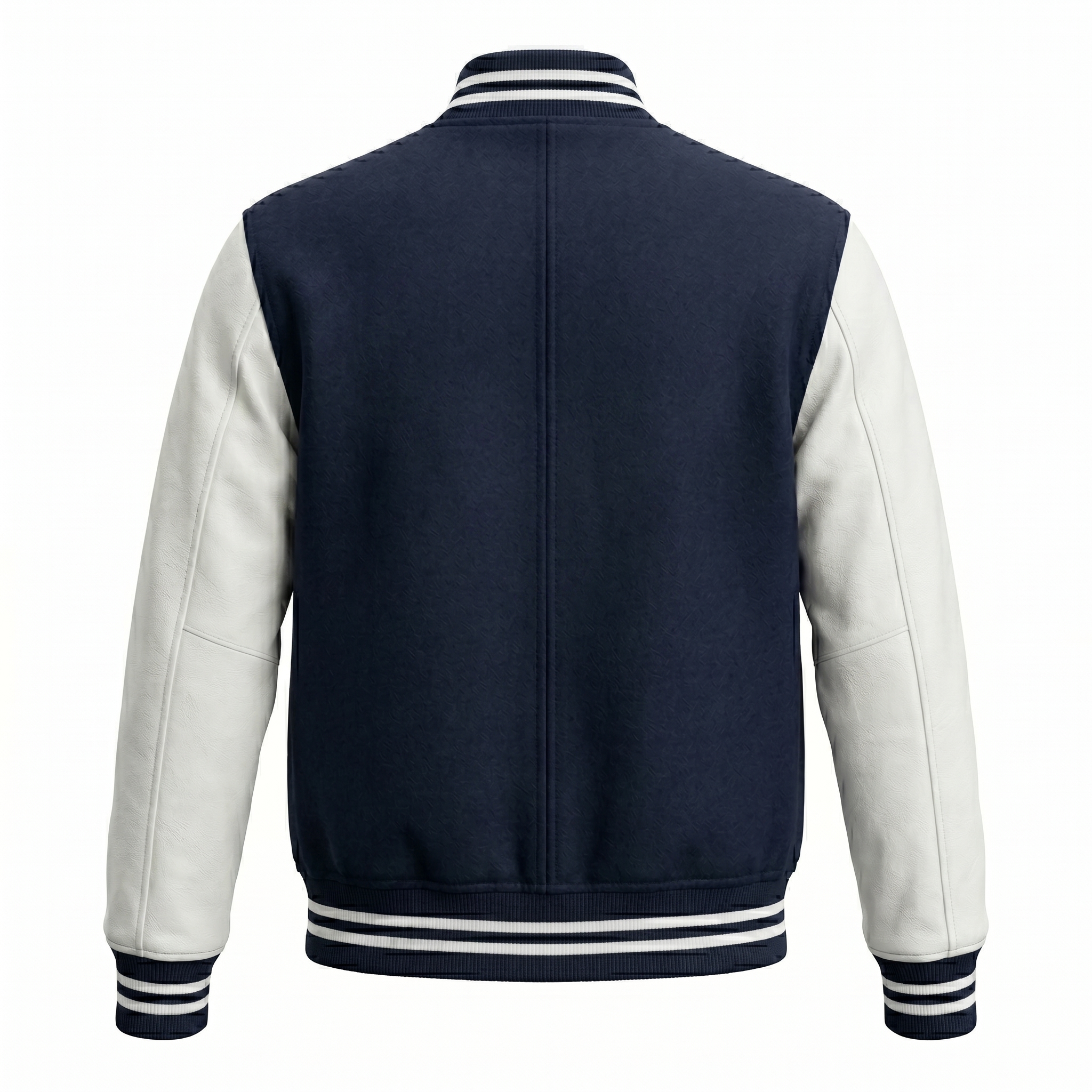 remove_the_logo_2K_202605181321 Royal Bull Navy Varsity College Jacket | White Sleeves