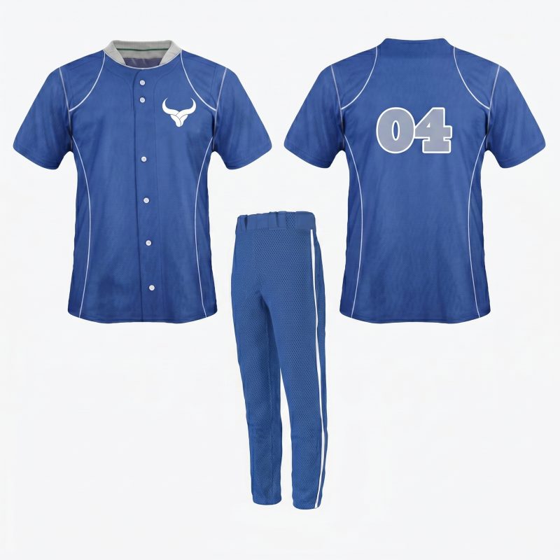 Custom Full Button Baseball Uniform (OEM)