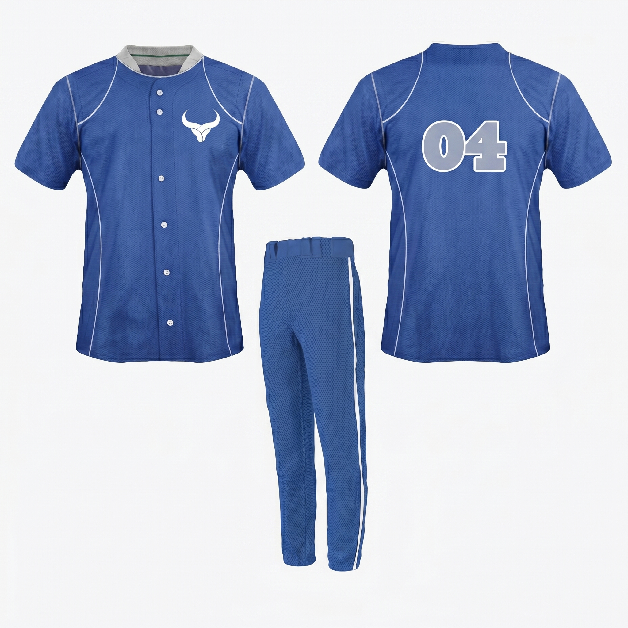 Custom Full Button Baseball Uniform (OEM) Custom Full Button Baseball Uniform (OEM)