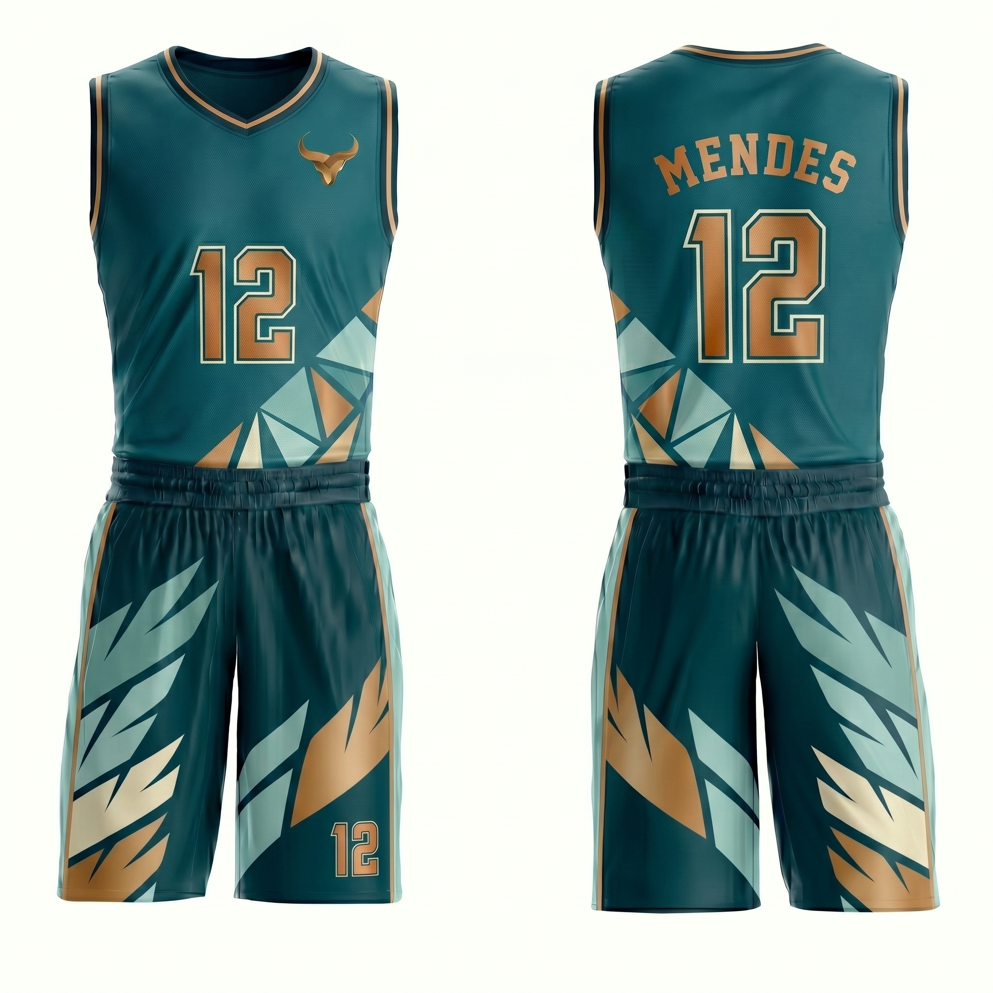 Custom Back Court Sublimated Basketball Uniform (OEM) Custom Back Court Sublimated Basketball Uniform (OEM)