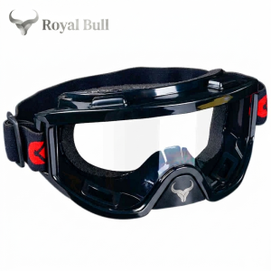Royal Bull Motorcycle Goggles Clear Lens with black frame
